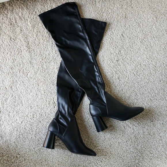 Zara Shoes - ZARA OVER-THE-KNEE HIGH HEEL BOOT